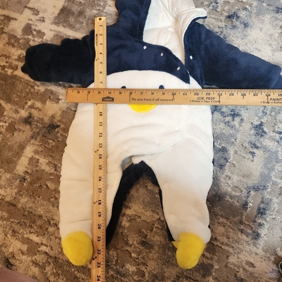 NWT Fairy Baby Penguin soft cozy snap button one peice. Fleece plush. - Picture 6 of 8